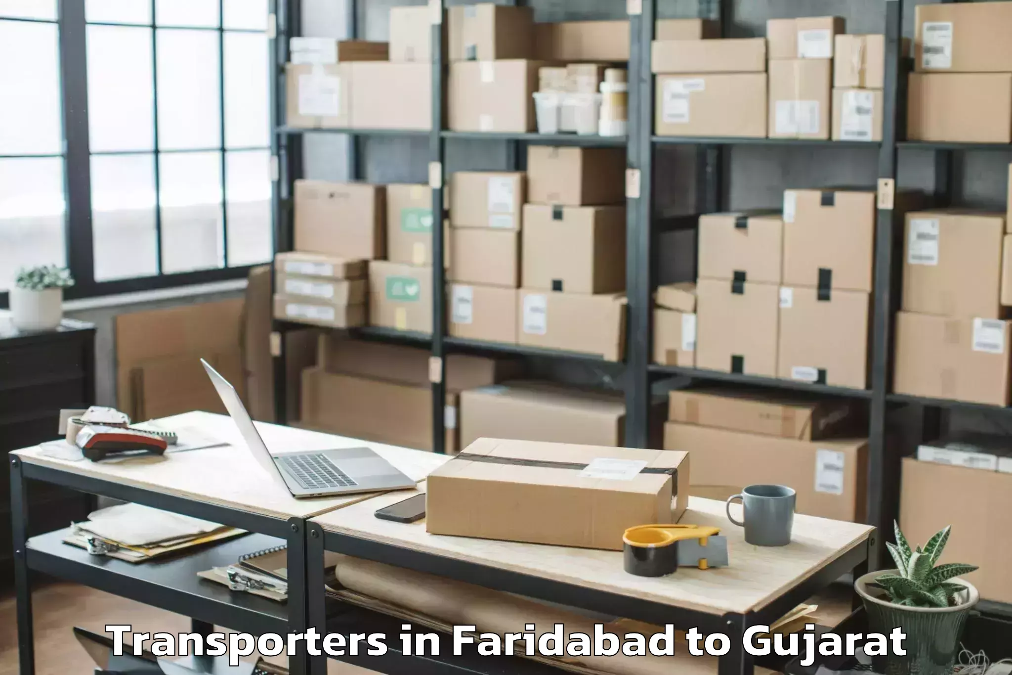 Leading Faridabad to Himatnagar Transporters Provider